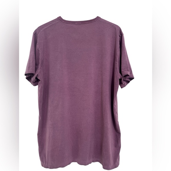 Lululemon Basic Short Sleeve Burgundy Shirt Men's Size Large 24” Chest - Picture 3 of 5